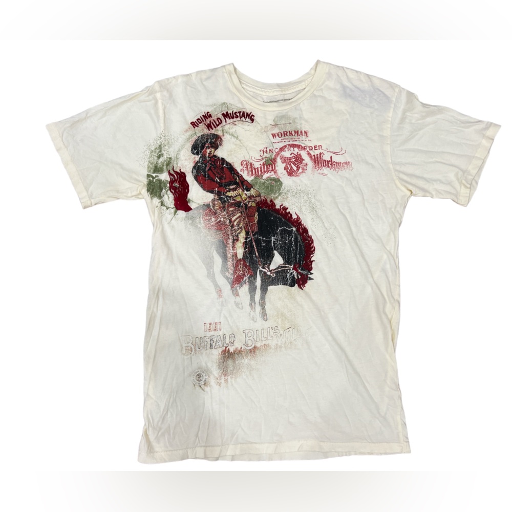 Kentucky Shirts Tee Riding Wild Mustang Cowboy Unisex‎ Size Medium